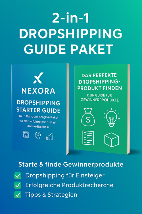 2-in-1 Dropshipping Guide Paket – Starte & finde Gewinnerprodukte“ ✅